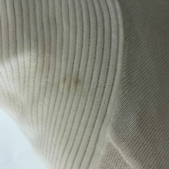 Chaus New York Short Open Cardigan Sweater Top Size S Rib Knit White EUC B77 - Picture 4 of 4